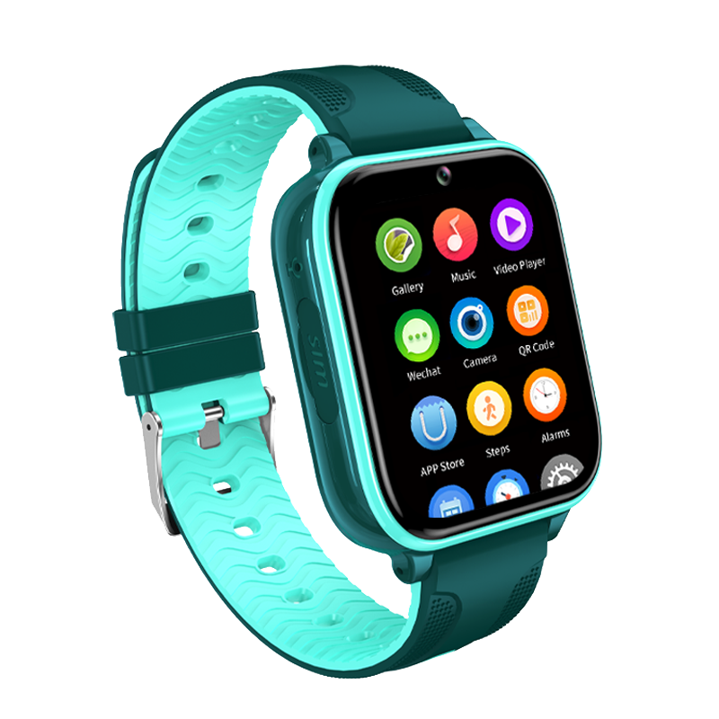 CR-02GN Kids Smart Watch Android 8.1 GPS+WIFI Waterproof Green Color